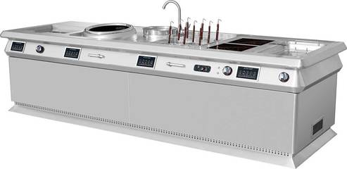 金佰特商用廚具明檔豪華多功能組合爐 引領(lǐng)廚房明檔新體驗